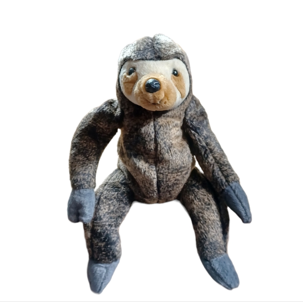 ✓TY Beanie Baby “Slowpoke” the Sloth! Sitting Plush
